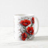 3D Floral Mug Koffiemok (Voorkant rechts)