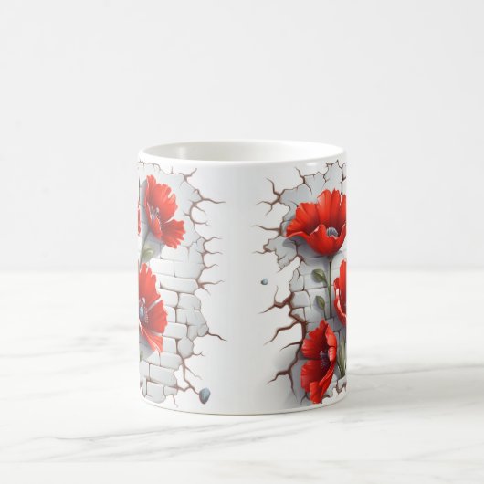 3D Floral Mug Koffiemok (Center)