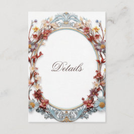 3D Floral Wreath Details Informatiekaartje