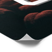 3D Fotowürfel im Weltraum mit Planeten Poster (Hoek)