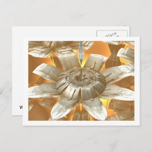 3D Fractal afbeelding briefkaart (Voorkant / Achterkant)