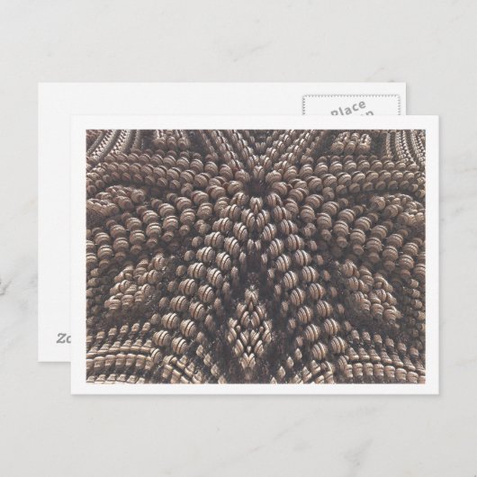 3D Fractal afbeelding briefkaart (Voorkant / Achterkant)