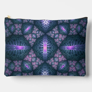 3D Fractal Art Abstract Patroon Blauw Paars Roze Etui