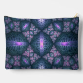 3D Fractal Art Abstract Patroon Blauw Paars Roze Etui (Achterkant)