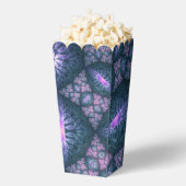 3D Fractal Art Pattern Turquoise Paars Pink Bedankdoosjes (Popped)