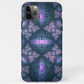 3D Fractal Art Pattern Turquoise Paars Pink Case-Mate iPhone Case (Achterkant)
