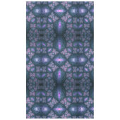 3D Fractal Art Pattern Turquoise Paars Pink Tafelkleed (Voorkant)