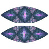 3D Fractal Art Pattern Turquoise Paarse Pink American Football (Panelen)