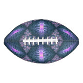 3D Fractal Art Pattern Turquoise Paarse Pink American Football (Voorkant)