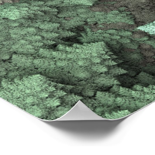 3D Fractal Broccoli Poster (Hoek)