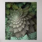 3D Fractal Broccoli Poster (Voorkant)