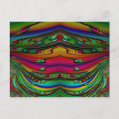 ~ 3D Fractal Design Pattern ~ Multicolor Briefkaart (Voorkant)