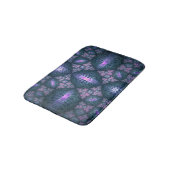 3D Fractal Kunstpatroon Turquoise Paars Roze Badmat (Gekanteld)