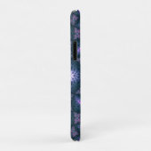 3D Fractal Kunstpatroon Turquoise Paars Roze Case-Mate iPhone Case (Achterkant/rechts)