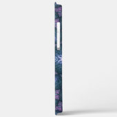 3D Fractal Kunstpatroon Turquoise Paars Roze Case-Mate iPhone Case (Achterkant / Links)