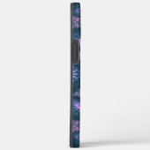 3D Fractal Kunstpatroon Turquoise Paars Roze Case-Mate iPhone Case (Achterkant / Rechts)
