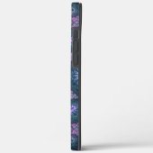 3D Fractal Kunstpatroon Turquoise Paars Roze Case-Mate iPhone Case (Achterkant / Links)
