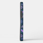 3D Fractal Kunstpatroon Turquoise Paars Roze Case-Mate iPhone Case (Achterkant / Rechts)
