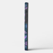 3D Fractal Kunstpatroon Turquoise Paars Roze Case-Mate iPhone Case (Achterkant / Links)