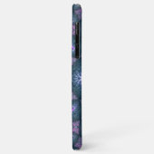 3D Fractal Kunstpatroon Turquoise Paars Roze Case-Mate iPhone Case (Achterkant/links)