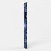 3D Fractal Kunstpatroon Turquoise Paars Roze Case-Mate iPhone Case (Achterkant/rechts)