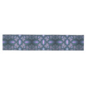 3D Fractal Kunstpatroon Turquoise Paars Roze Medium Tafelloper (Horizontaal)