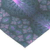 3D Fractal Kunstpatroon Turquoise Paars Roze Medium Tafelloper (Hoek)
