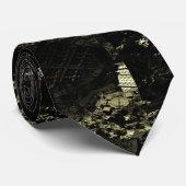 3D Fractal Mineral 1 Geek Stropdas (Opgerold)