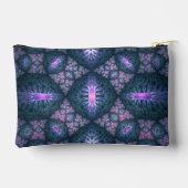 3D Fractale Kunst Abstract Patroon Blauw Paars Roz Etui (Achterkant)