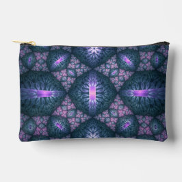 3D Fractale Kunst Abstract Patroon Blauw Paars Roz Etui