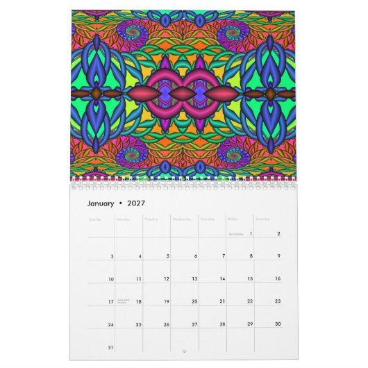 3D Fractals 2011 Kalender (Jan 2027)