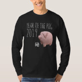 3D Funny Pig Chinees Nieuw Jaar aangepast Man Shir T-shirt (Voorkant)