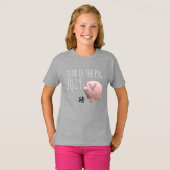 3D Funny Pig Chinees Nieuwjaar 2019 Girl T-shirt (Voorkant volledig)