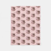 3D Funny Pig Year Birthday kies kleur Fleece 2 (Voorkant)