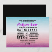 3D GAMER GAMING DIGITAL Bar Mitzvah Uitnodiging (Voorkant / Achterkant)