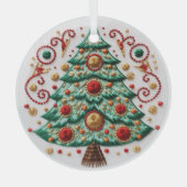 3D Geborduurde Boom Kerstmis ornamenten (Voorkant)