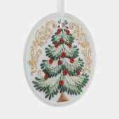 3D geborduurde kerstboom ornamenten (Voorkant Rechts)