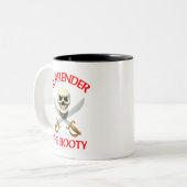 3D geef het Boek over Tweekleurige Koffiemok (Voorkant links)