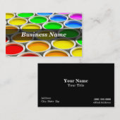 3D gekleurde blikken van de Verf (Spectrum) Visitekaartje (Voorkant / Achterkant)