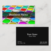 3D gekleurde blikken van de Verf (Willekeurig) Visitekaartje (Voorkant / Achterkant)