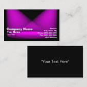 3D gekleurde spotlichten (Paars) Visitekaartje (Voorkant / Achterkant)