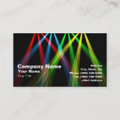 3D-gekleurde spots (RGBY) Visitekaartje (Voorkant)