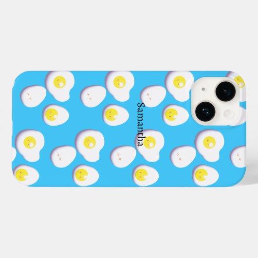 3D gekookte en gefrituurde eieren Case-Mate iPhone Case (Achterkant (horizontaal))