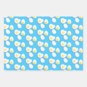 3D gekookte en gefrituurde eieren Inpakpapier Vel (Voorkant 2)