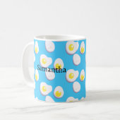 3D gekookte en gefrituurde eieren Koffiemok (Voorkant links)