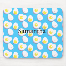 3D gekookte en gefrituurde eieren Muismat