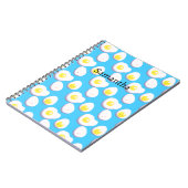 3D gekookte en gefrituurde eieren Notitieboek (Linkerzijde)