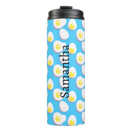 3D gekookte en gefrituurde eieren Thermosbeker