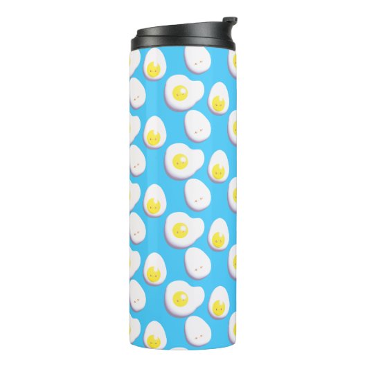 3D gekookte en gefrituurde eieren Thermosbeker (Gedraaid links)