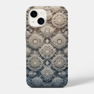 3D gelaagde geometrische graveerhoes Intricate iPhone 14 Hoesje